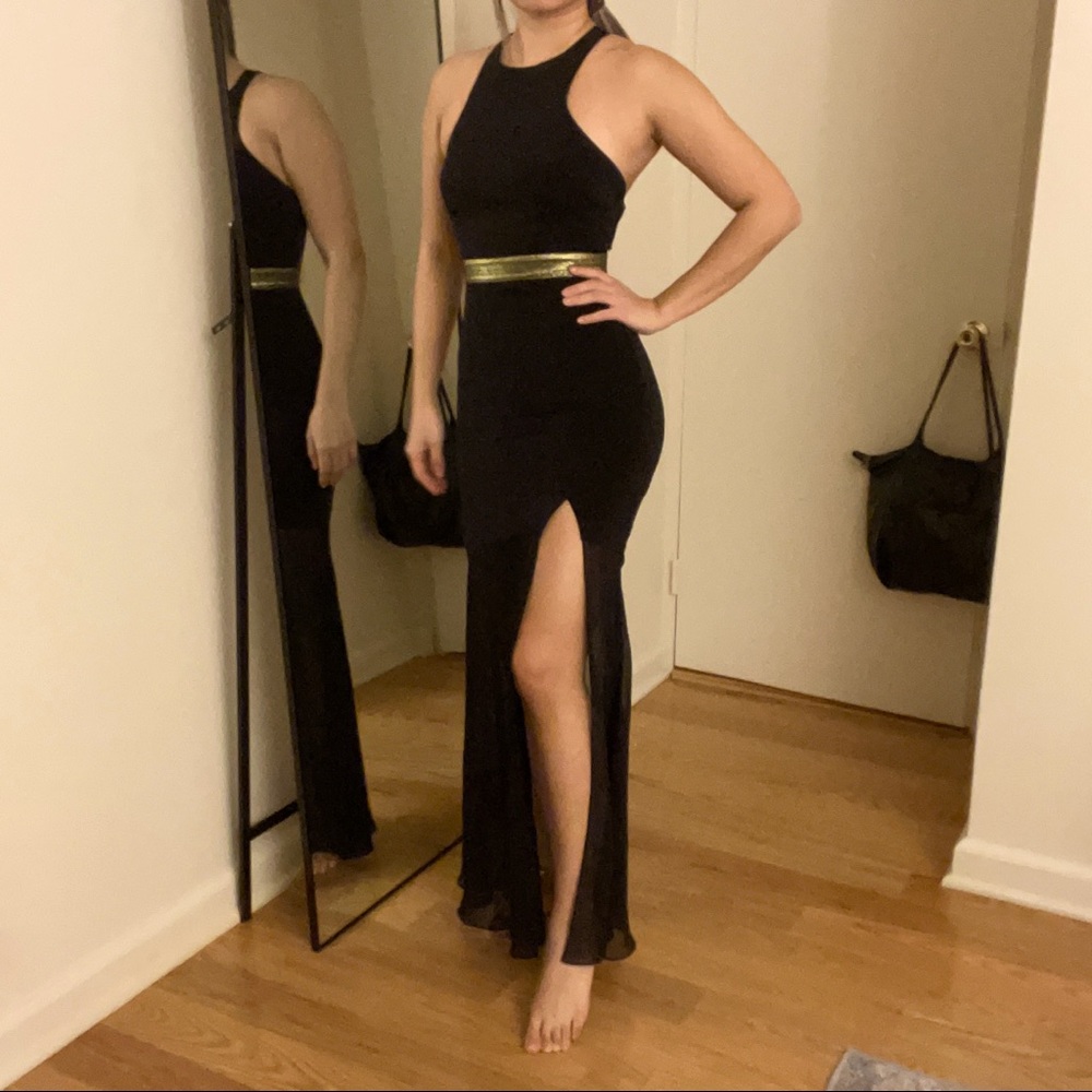 Black cocktail dress